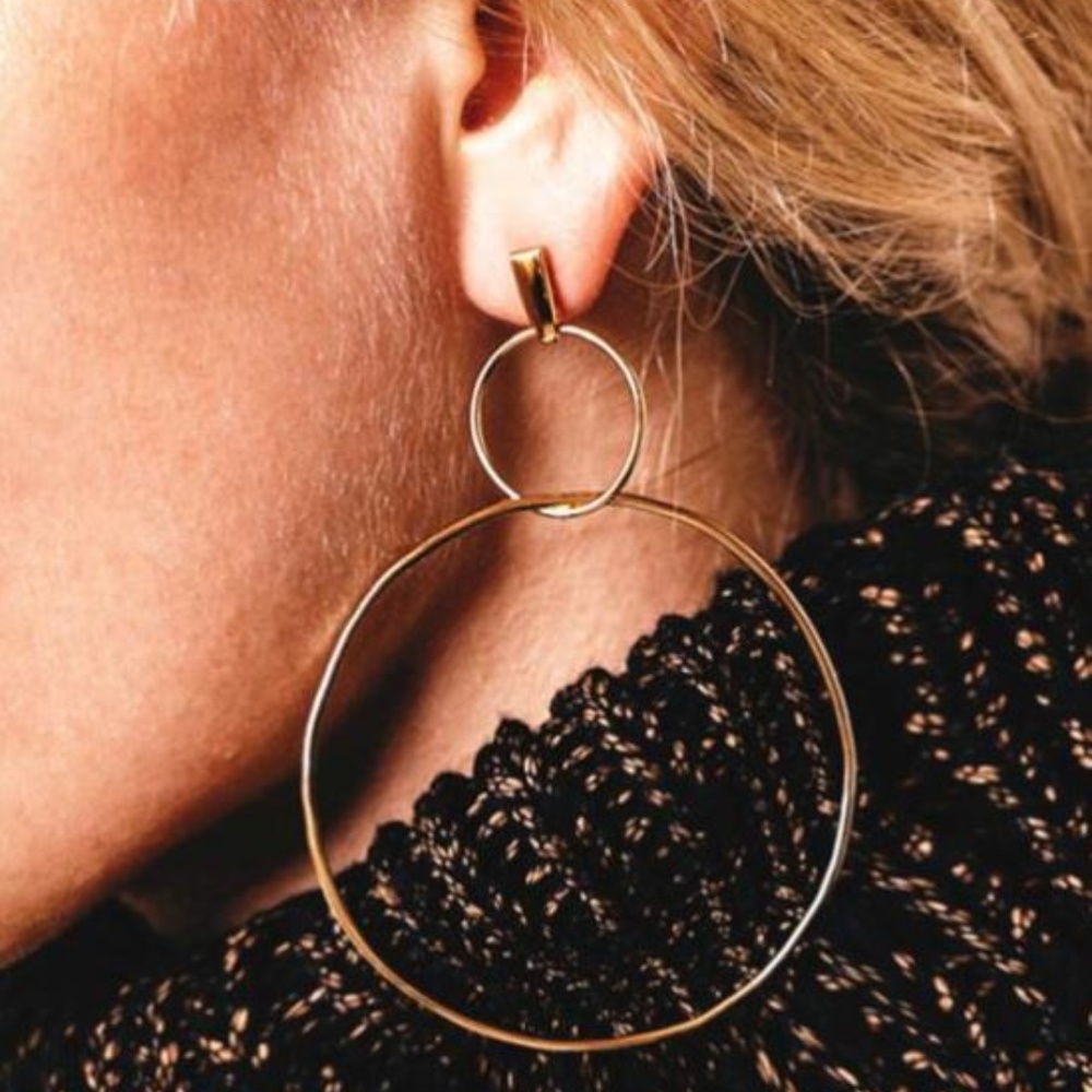 4 for $25 Hoop-in-a-Hoop Earrings